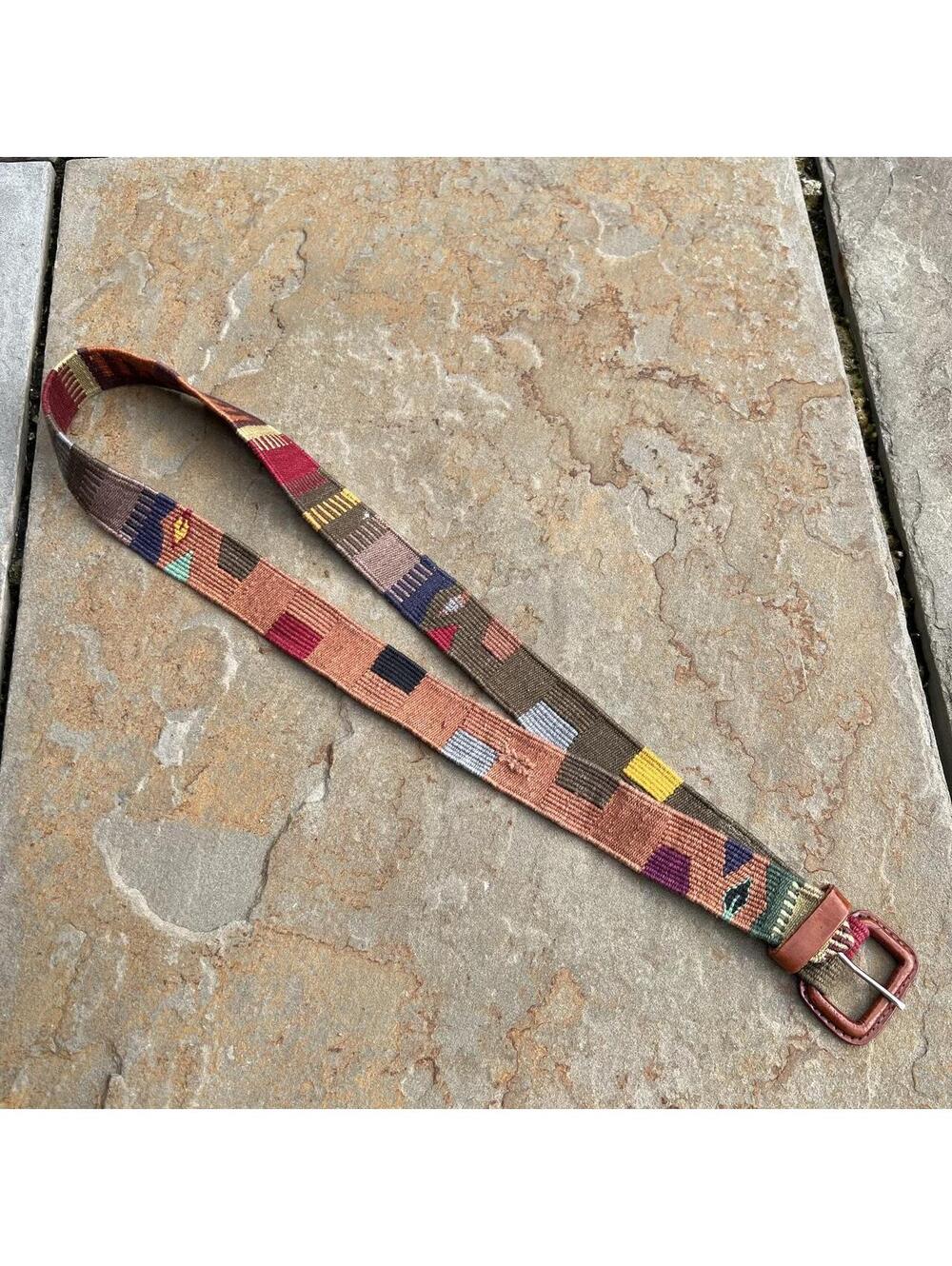 Y2K Knit Cotton Design Guatemalan Belt